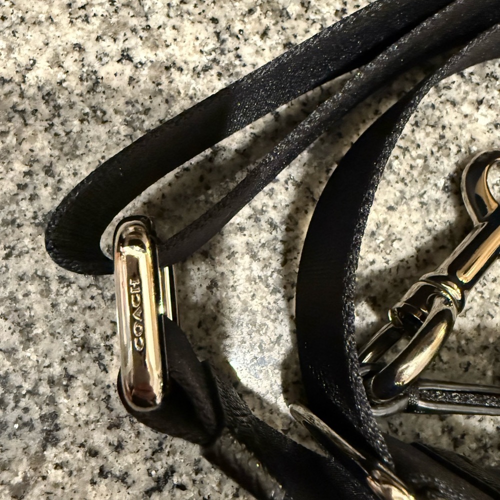 Coach Black Leather Briefcase Tote - Picture 3 of 9
